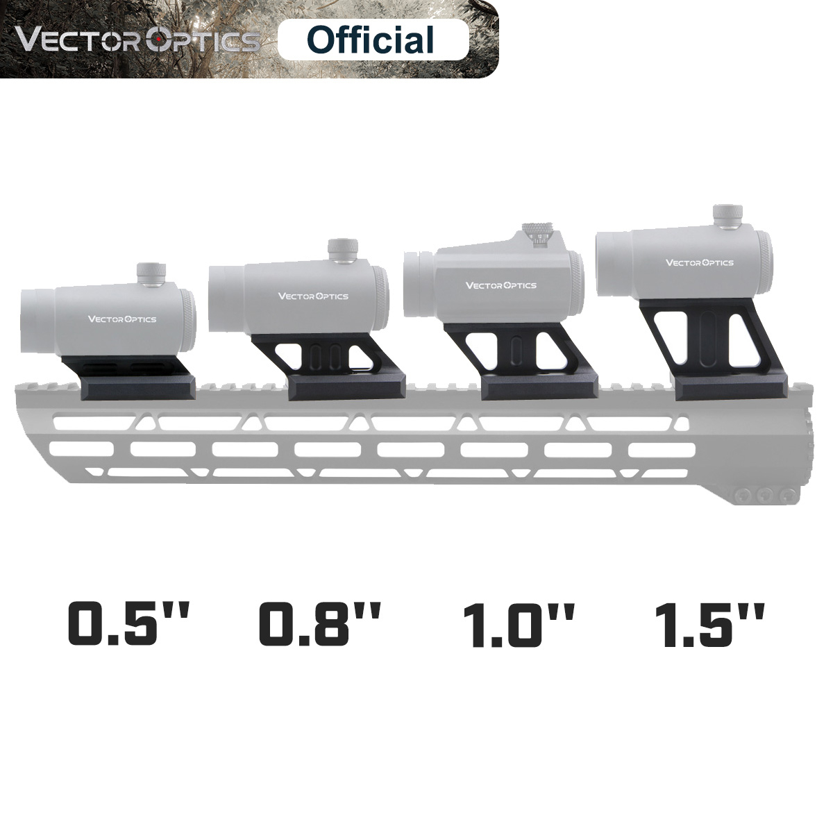 Wood Lathe Bed Extension - Ottica vettoriale Punto rosso Riser Rail