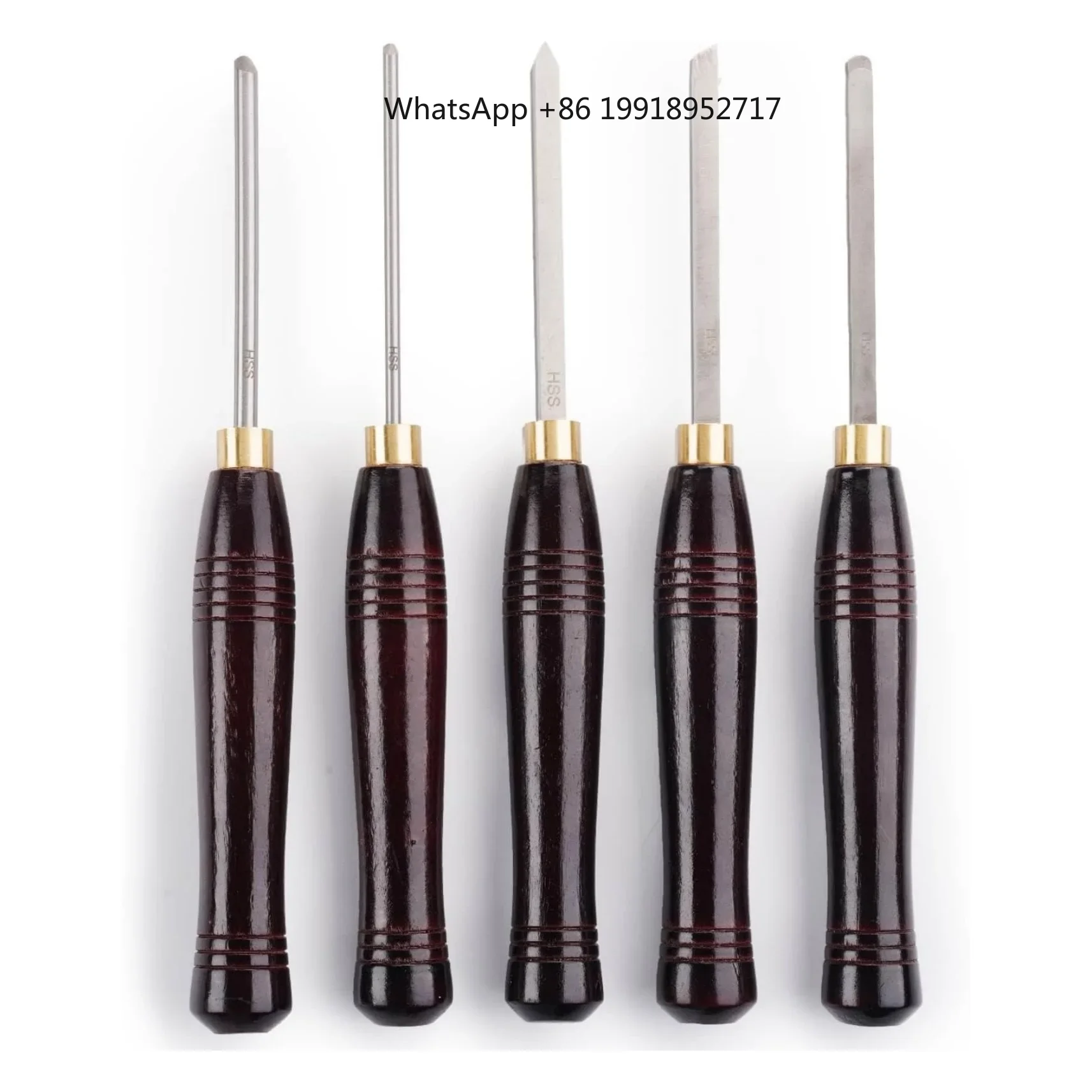 Woodturning Tools Set Hss - Set di 5 Utensili per Tornitura