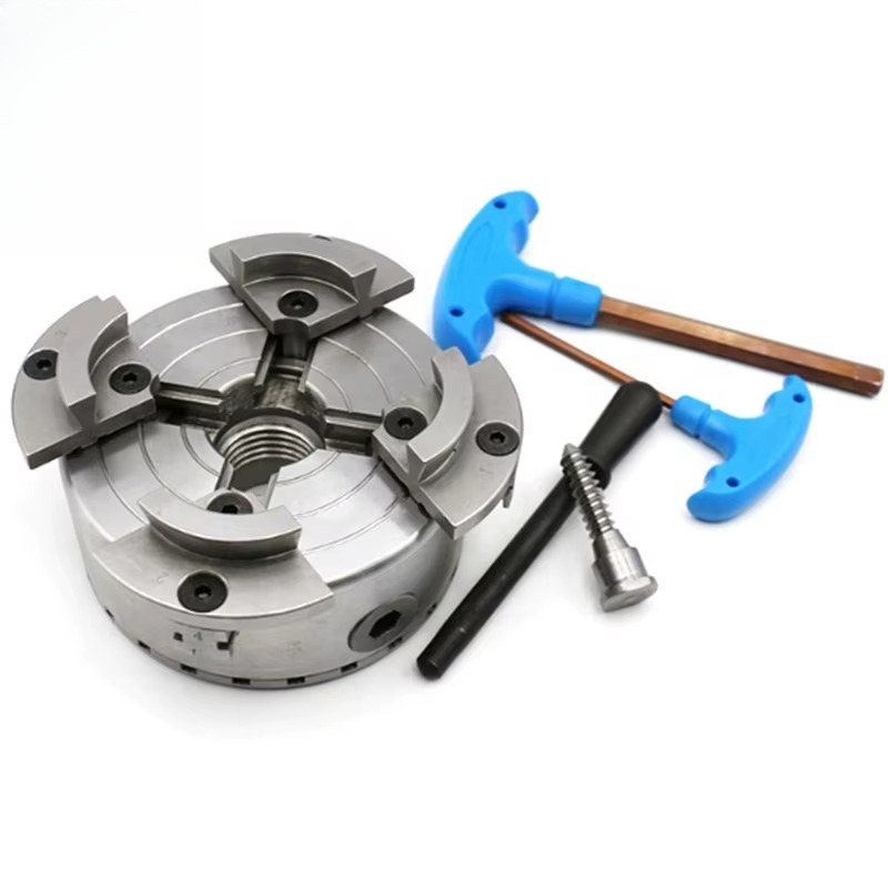 Wood Lathe Chuck 4 Jaw - Set mandrino per tornio per legno