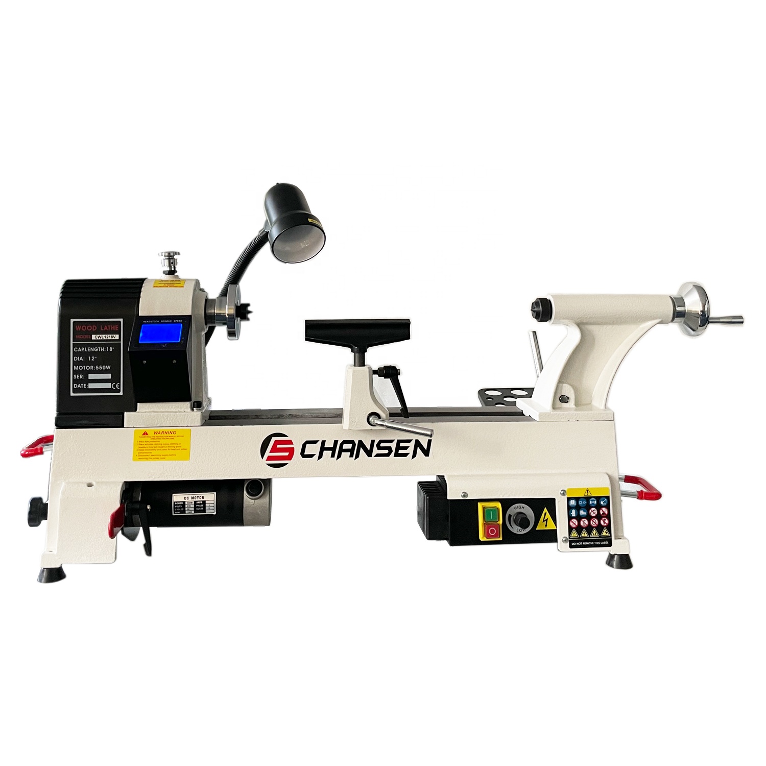 Woodworking Lathe Variable Speed 550W - Articolo CHANSEN # Tornio per Legno