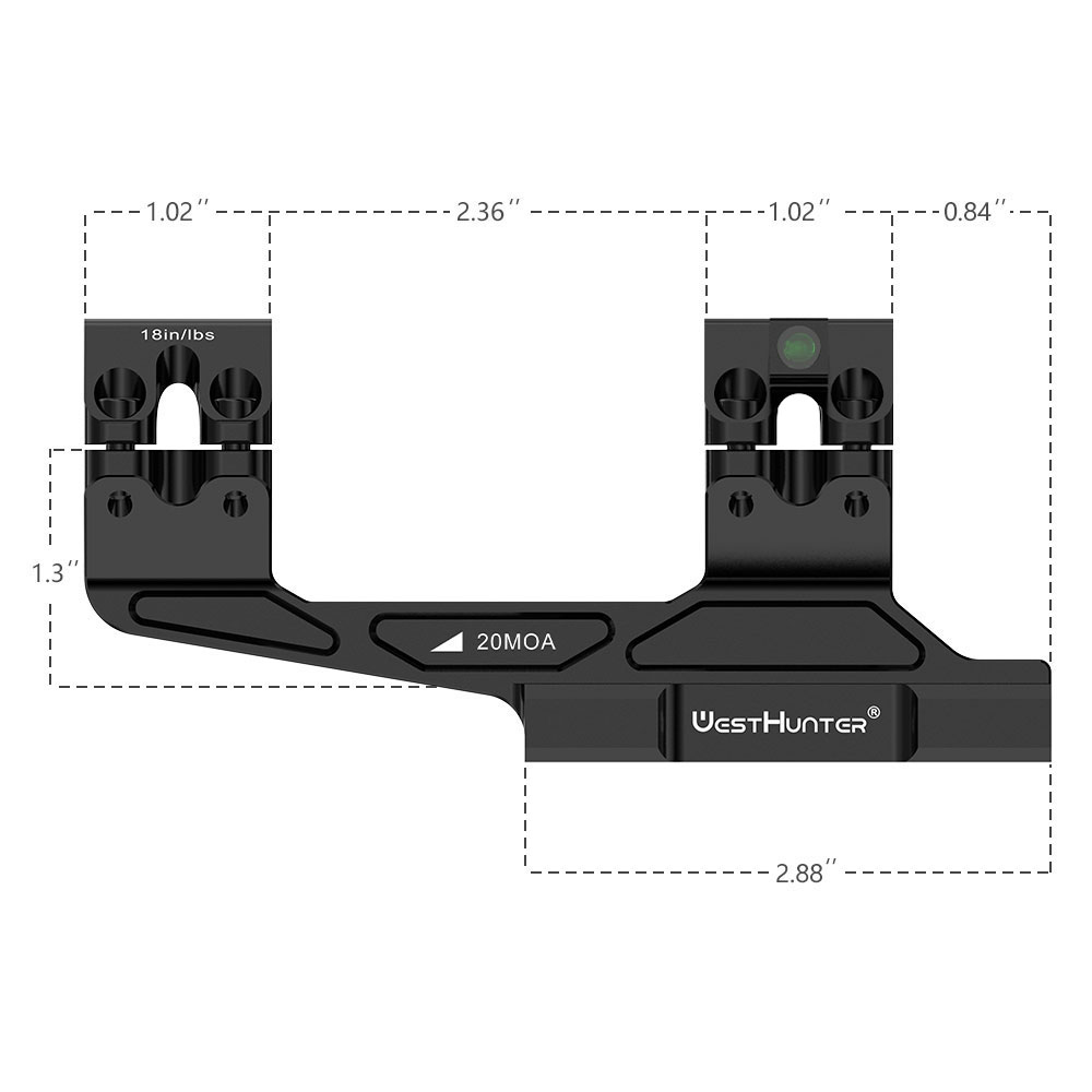 Wood Lathe Bed Extension - Supporto per Cannocchiale WestHunter di Precisione