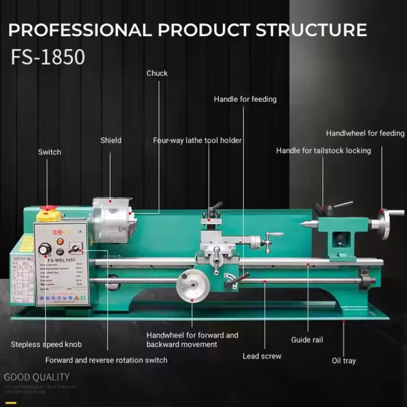 FS-WBL1850 2024 Nuovo Modello  - Bench Lathe 750W Metal recensione e prezzo