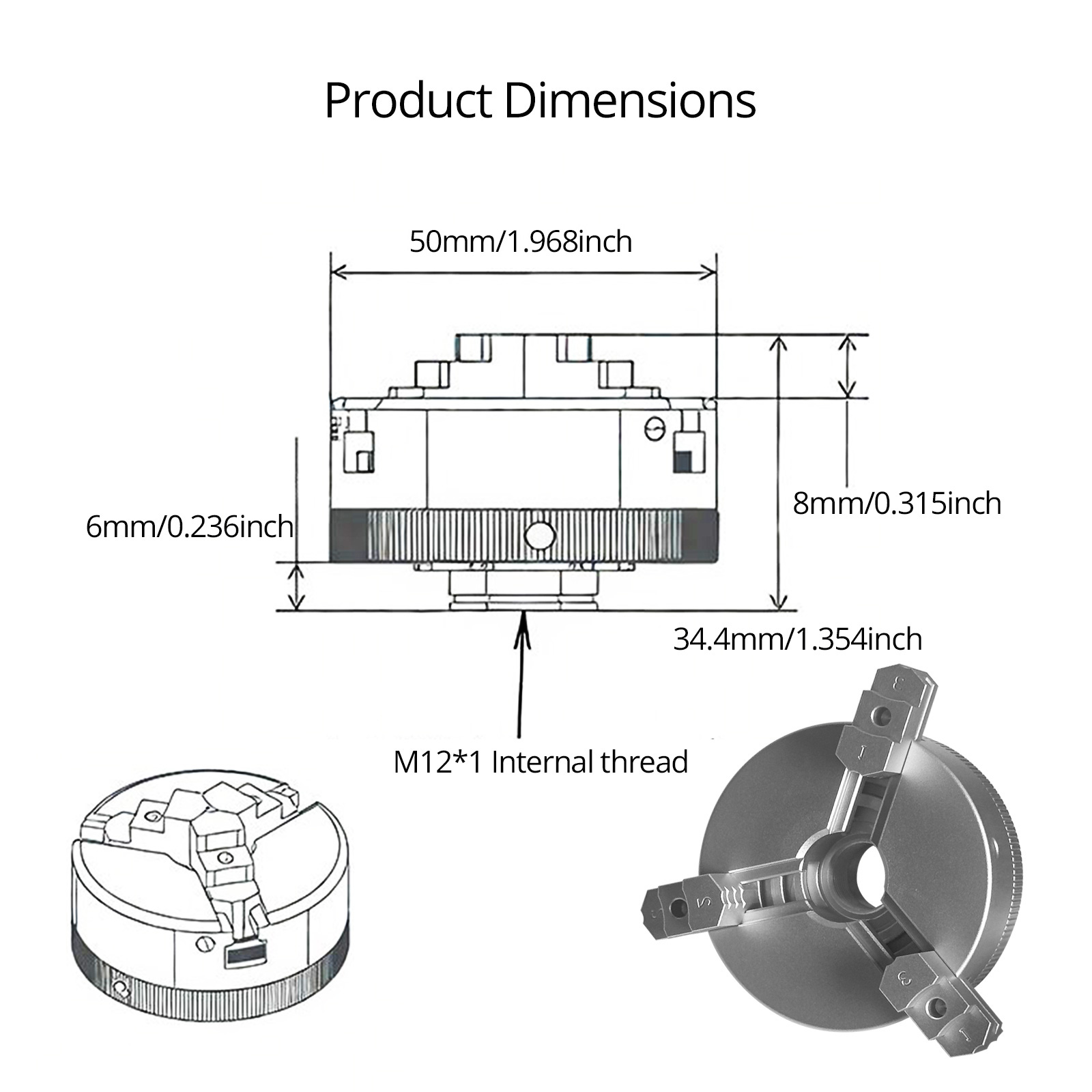 Mandrino autocentrante a 3 gri - Wood Lathe Chuck 4 Jaw recensione e prezzo