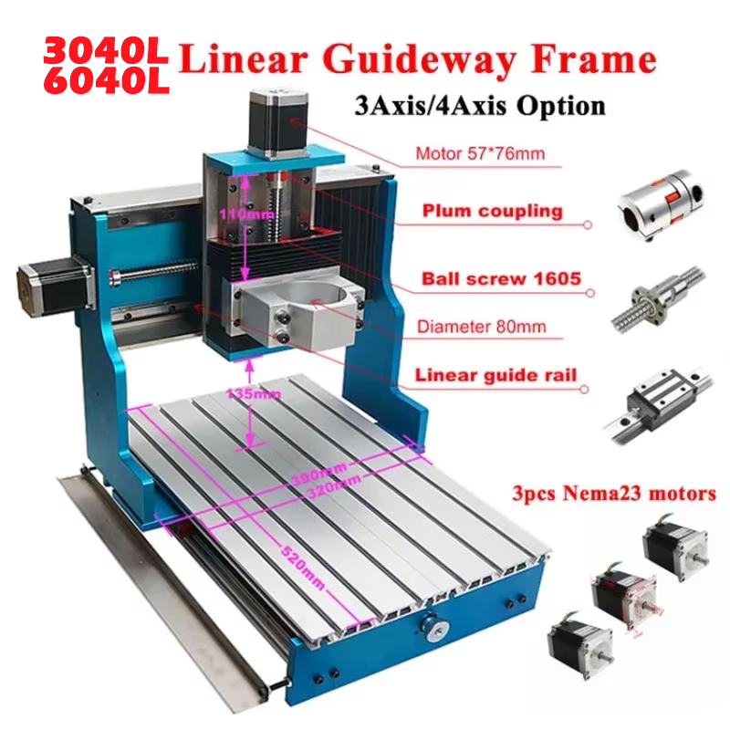 Guide Lineari a Rotaia Quadrat - Cnc Wood Lathe Machine recensione e prezzo