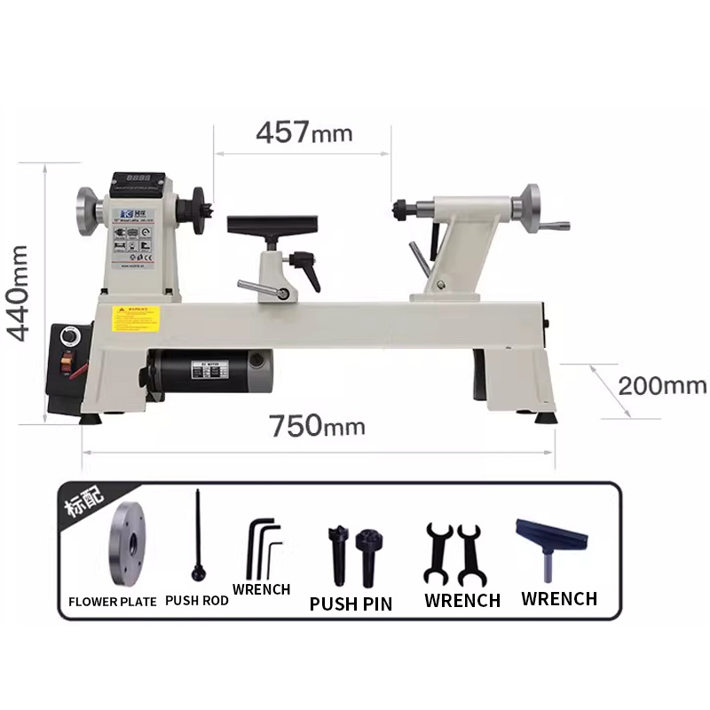 Tornio per Legno a Velocità Va - Woodworking Lathe Variable Speed 550W recensione e prezzo