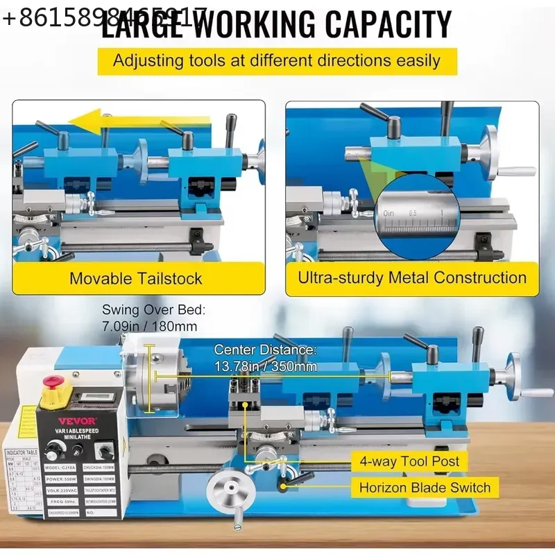 Tornio da banco in metallo pot - Mini Metal Lathe 7X14 recensione e prezzo