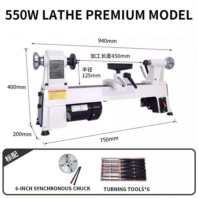 Tornio per Legno a Velocità Va - Woodworking Lathe Variable Speed 550W recensione e prezzo