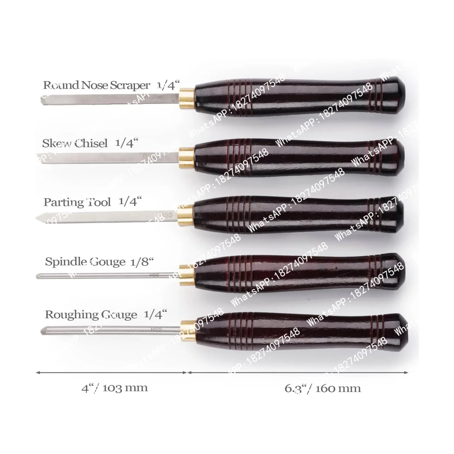 Set di 5 utensili per tornitur - Woodturning Tools Set Hss recensione e prezzo
